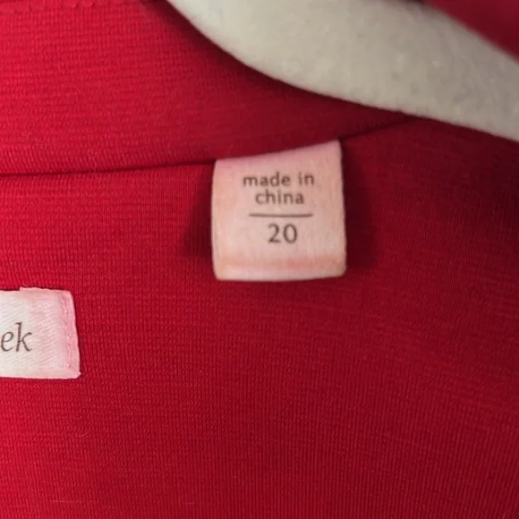 Coldwater Creek red blazer suit jacket lined Size 20 office work party preppy - Picture 10 of 17